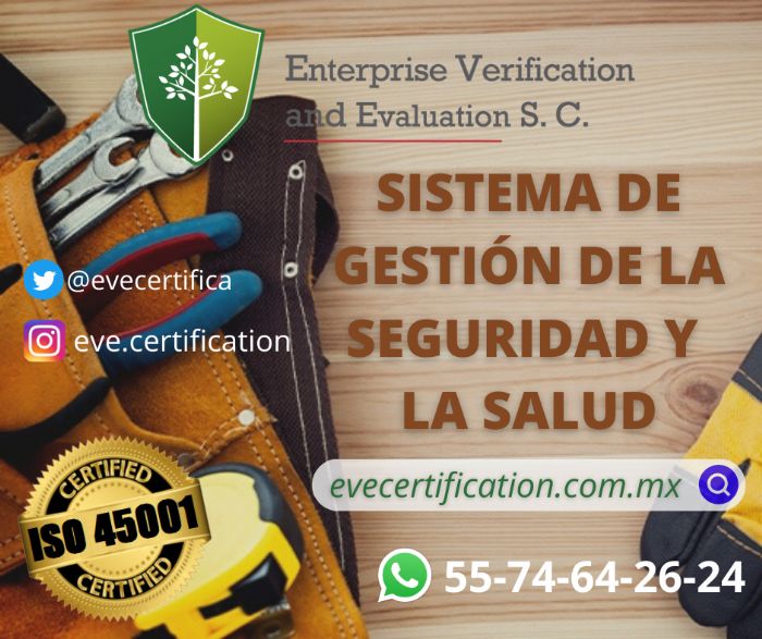 CERTIFICACIÓN ISO 45001 